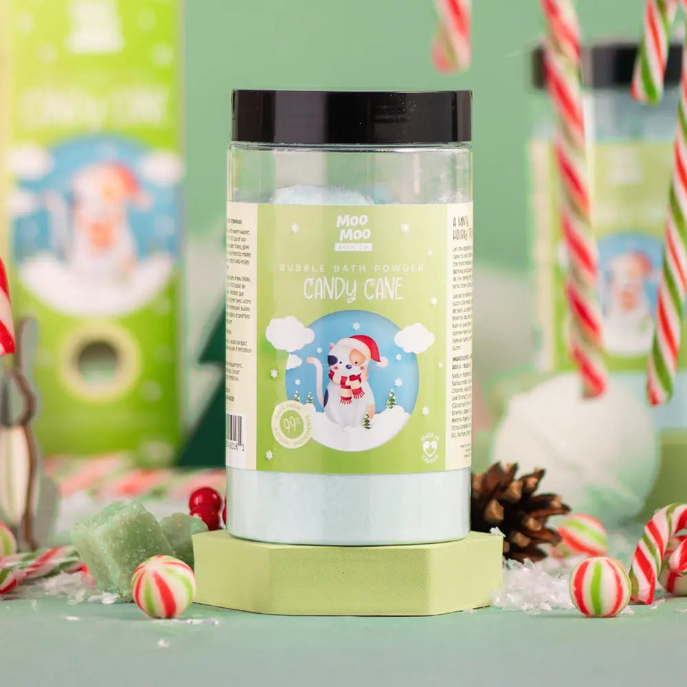 Candy Cane Bubble Bath Powder