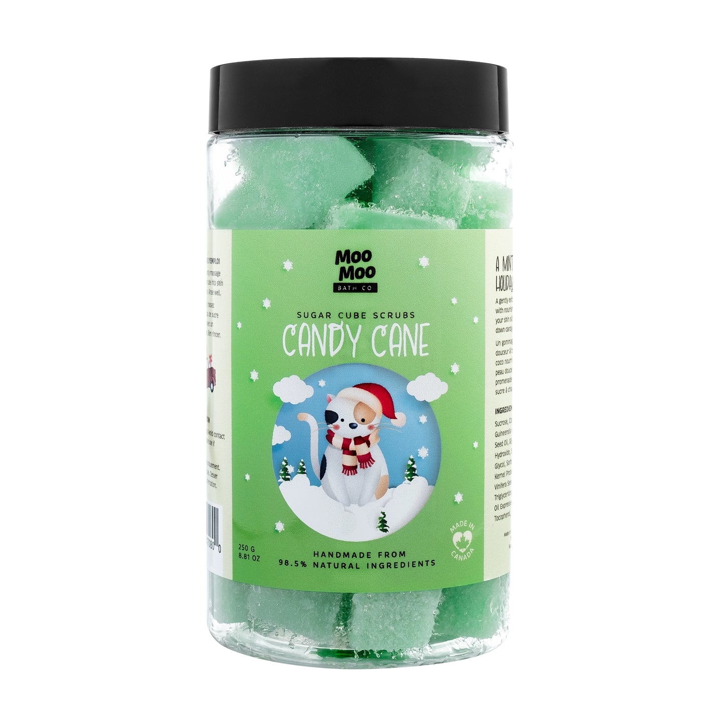 Candy Cane Sugar Cube Scrubs