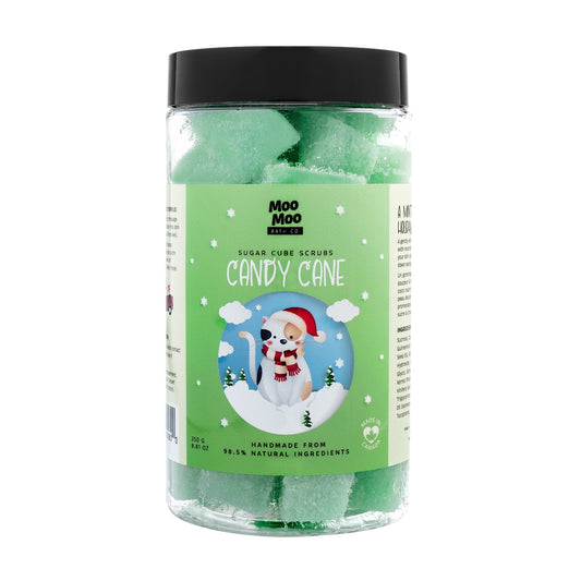 Candy Cane Sugar Cube Scrubs